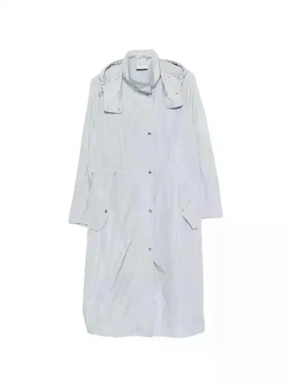 Akris Punto Light Gray Long Trench Coat